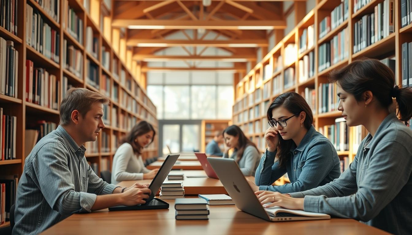 Structured study materials and learning resources on a desk